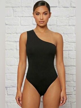 Susan Monaco, one shoulder bodysuit size L